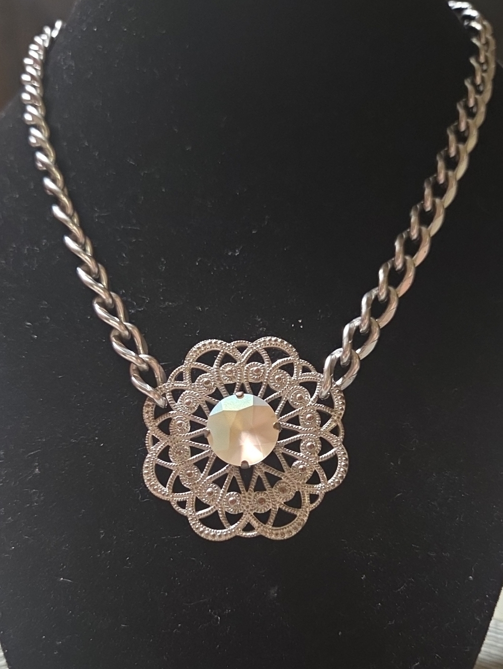 Sabika Retired Sorbet Filigree Medallion Necklace 2019 Summer Collection